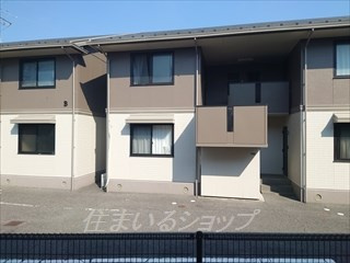 シャン・ド・フルールの展望|募集のお部屋（101号室）バルコニーからの眺望です！