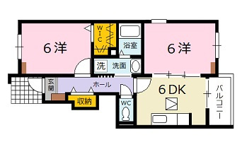 シャン・ド・フルールの間取り