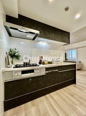 【キッチン】 | サンクタス南葛西 | ワイドで収納豊富なシステムキッチン