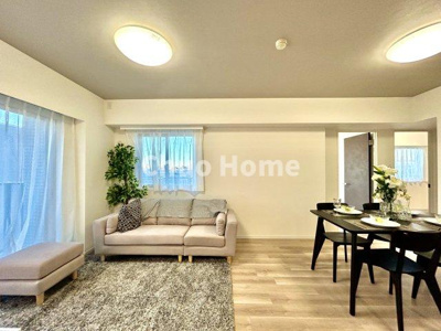 【居間・リビング】 | サンクタス南葛西 | 【リビングダイニング】一日の中で多くの時間を過すことになるリビングダイニングだからこそ、いつも穏やかな空間であることが必然。爽やかな通風と採光を存分に感じる事が出来る空間です。