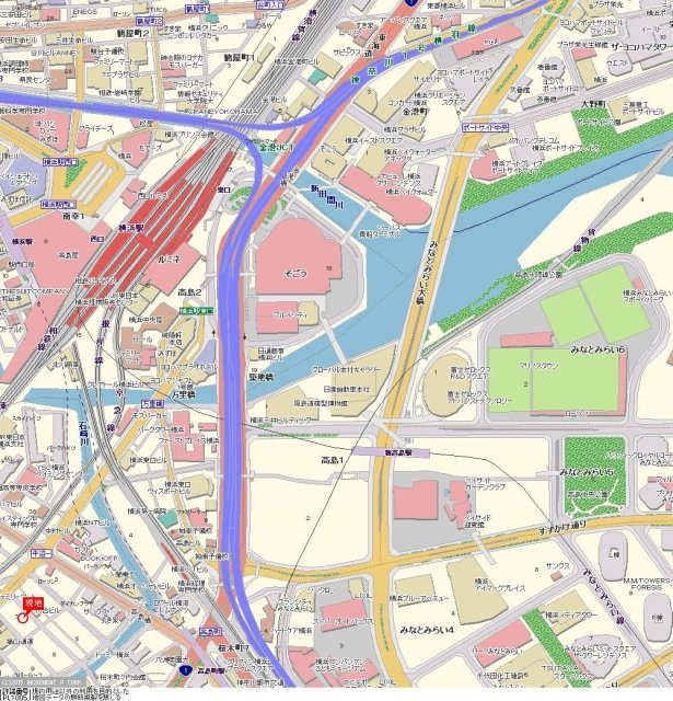 クリオ横浜平沼壱番館の地図