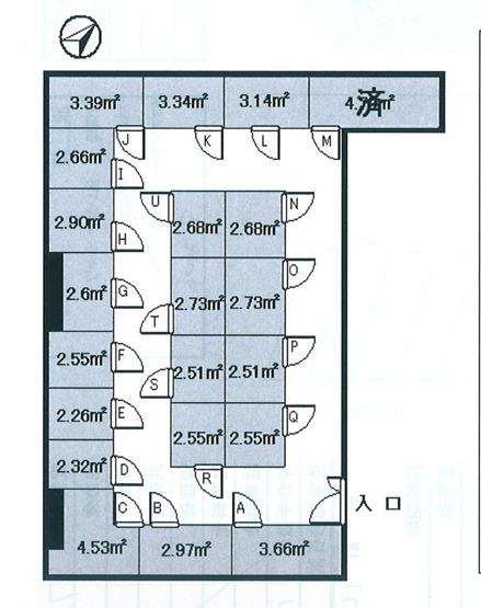 【間取り】 | トランクルーム（蚕養町）