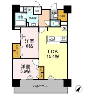 【間取り】 | ALOFTⅡ | 2LDK