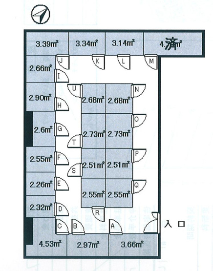 【間取り】 | トランクルーム（蚕養町）