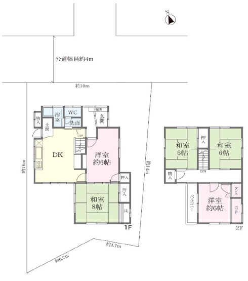 【間取り】 | 五色山７丁目　中古戸建