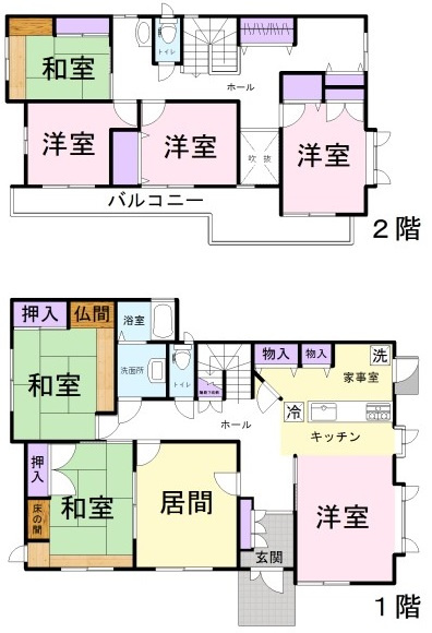 比企郡滑川町大字羽尾1287番1 中古戸建の間取り