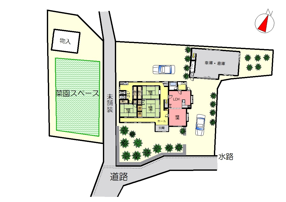 丹波市氷上町油利の中古一戸建の区画図