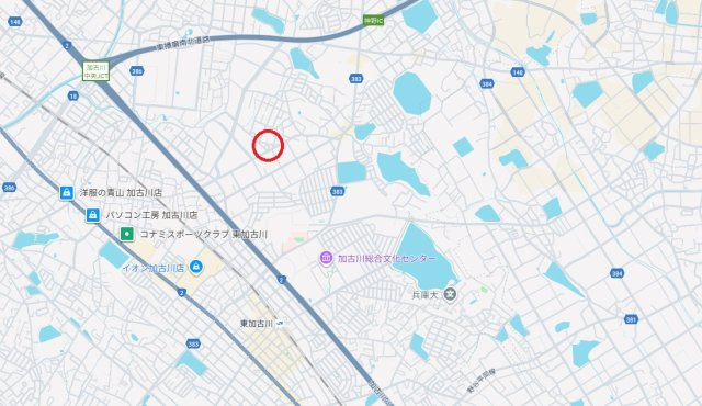 加古川市野口町北野　　中古戸建の地図