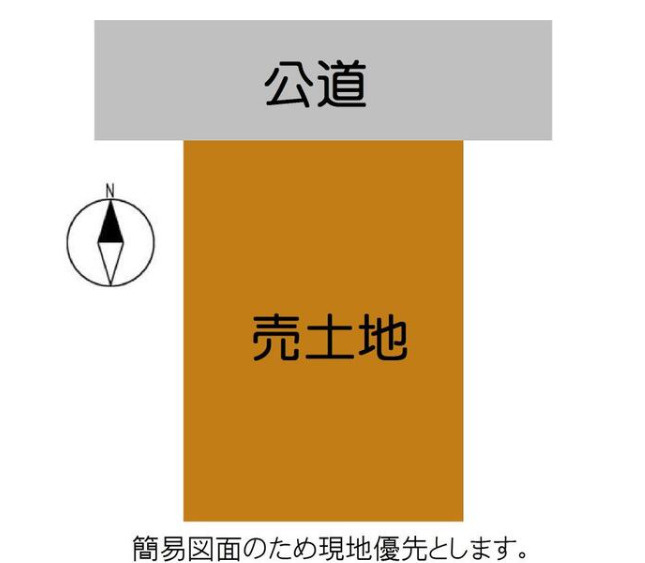 知多郡武豊町字大屋敷　売り土地の土地図