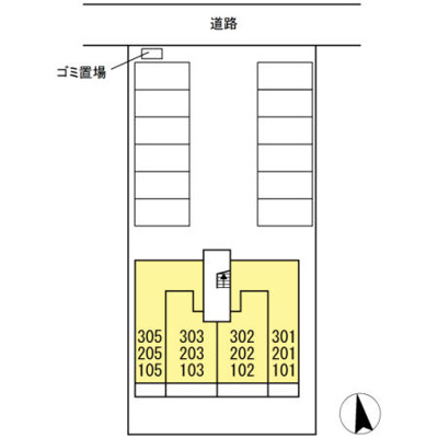 【区画図】 | アンベル新山口Ⅱ