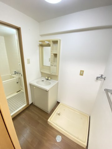 グリーンプラザ糸米の洗面所|スペースが確保できる洗面所です