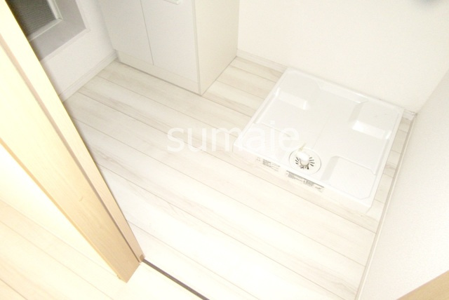 カルムプレイス東小岩の洗面所|脱衣スペースです。