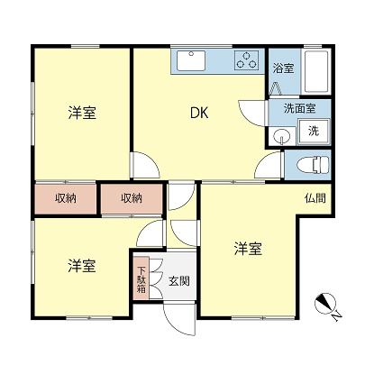 中央１８１４の居間・リビング