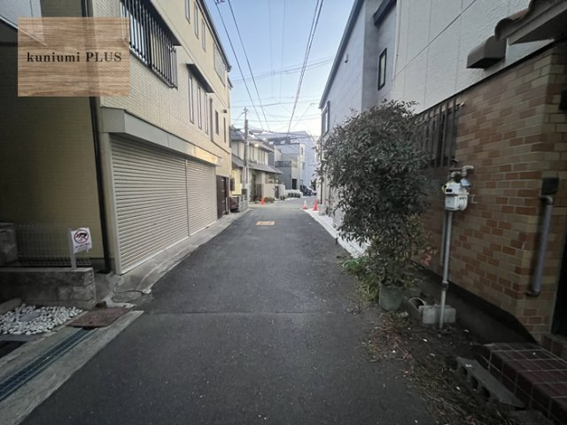 大阪市旭区高殿7丁目の前面道路含む現地写真