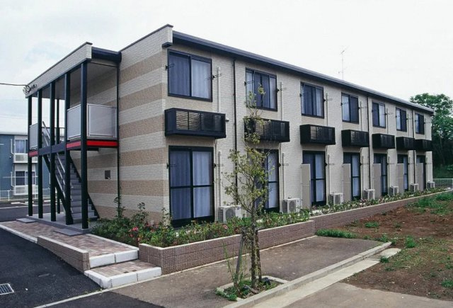 レオパレスカメリアひたち野Ⅱのバルコニー