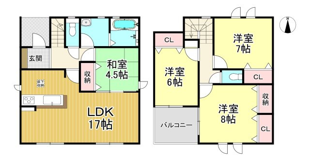 常滑市小倉町8丁目　全3棟　3号棟の外観|長期優良住宅☆