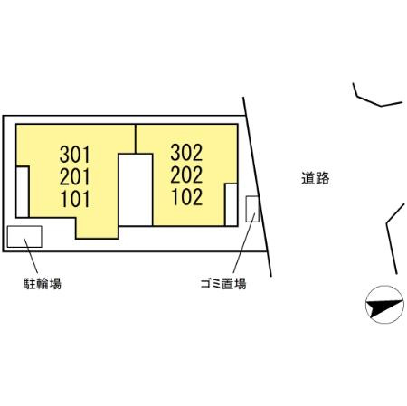 Ｄ－ＲＯＯＭトリシア市川東大和田の区画図