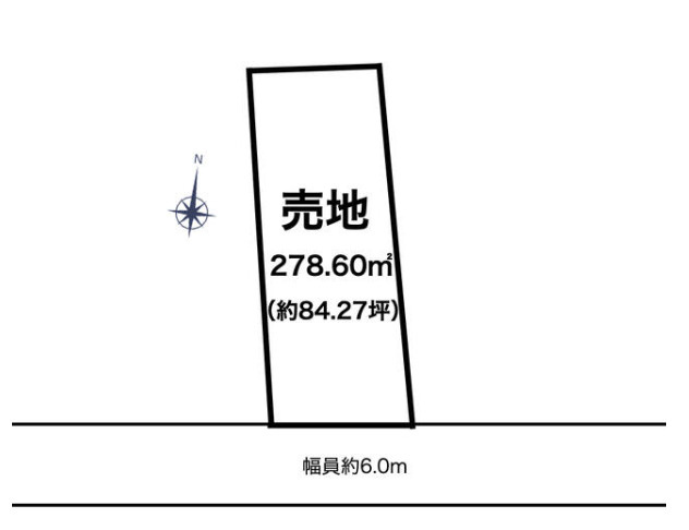 知多郡武豊町字平井３丁目　売り土地の土地図