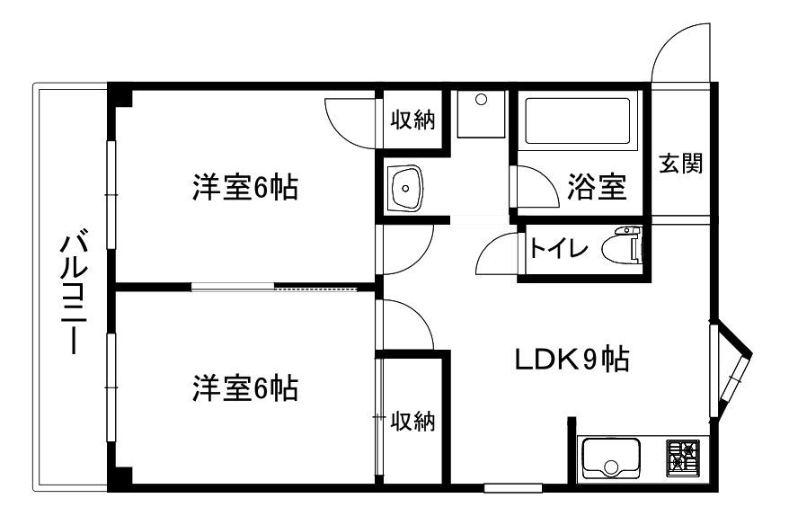 大阪市中央区内淡路町１丁目の賃貸マンションの間取り