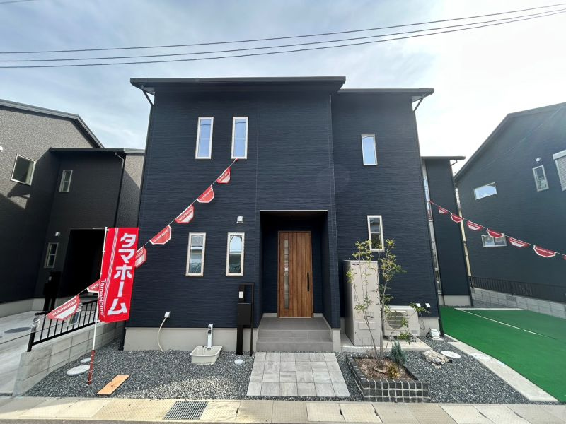 タマタウン江並　②号地の外観|令和５年８月完成。
未入居物件です。