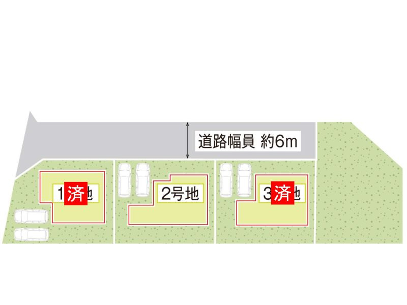 タマタウン江並　②号地の区画図