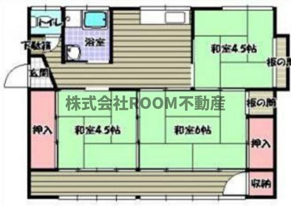 恒松貸家の間取り