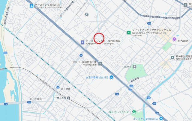 加古川市加古川町備後　　　　山陽電鉄「尾上の松駅」徒歩18分の地図