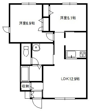 コウジィーコートの間取り
