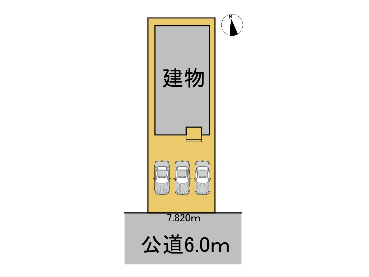 【商談中】中古戸建　岐阜市日光町7丁目　平成26年築の区画図