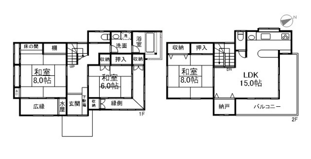 【間取り】 | 丸善ランド別荘地　戸建