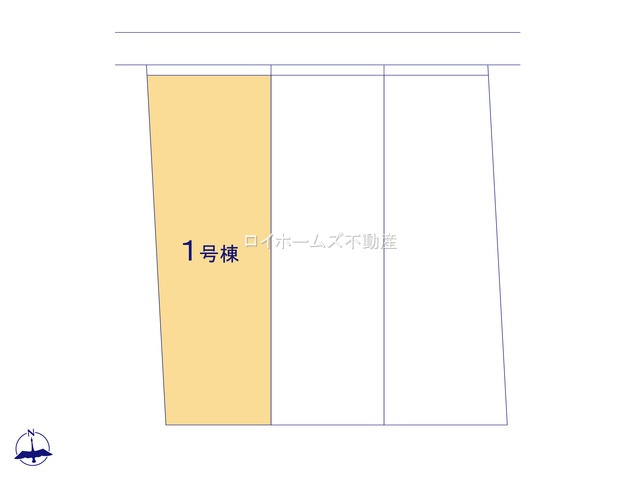 【区画図】 | 名古屋市港区藤高１丁目74『仲介料無料』新築戸建て | 1号棟