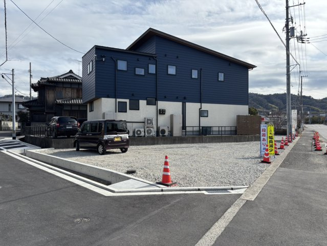 ハーモニータウン米湊　5期2号地　伊予市米湊の分譲地(建物セットプランあり）の前面道路含む現地写真|前面道路含む現地写真です