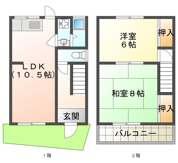 朝霧南町4丁目戸建の間取り