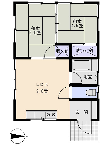 太陽苑の間取り