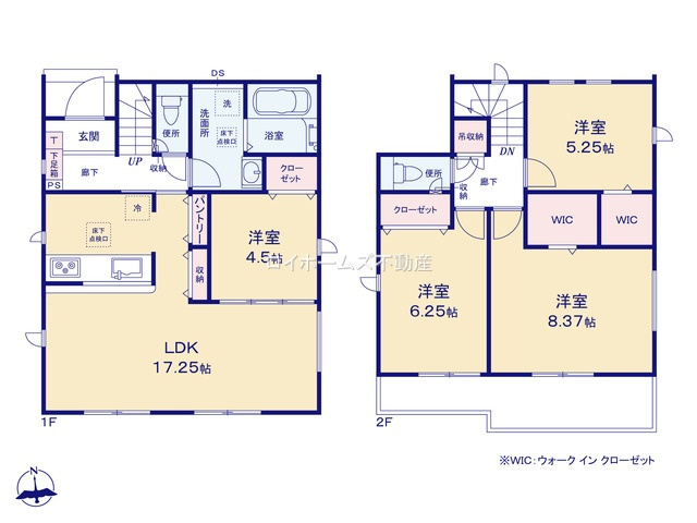 【間取り】 | 名古屋市港区藤高１丁目74『仲介料無料』新築戸建て | 2号棟