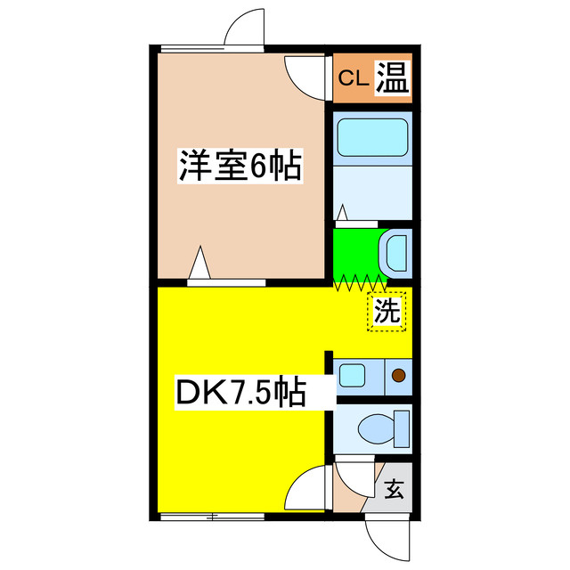 フラットＵの間取り