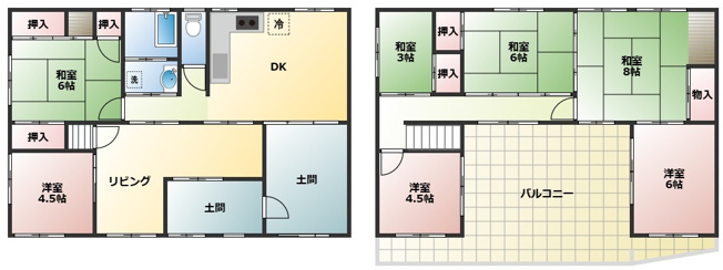【間取り】 | 海南市下津戸建