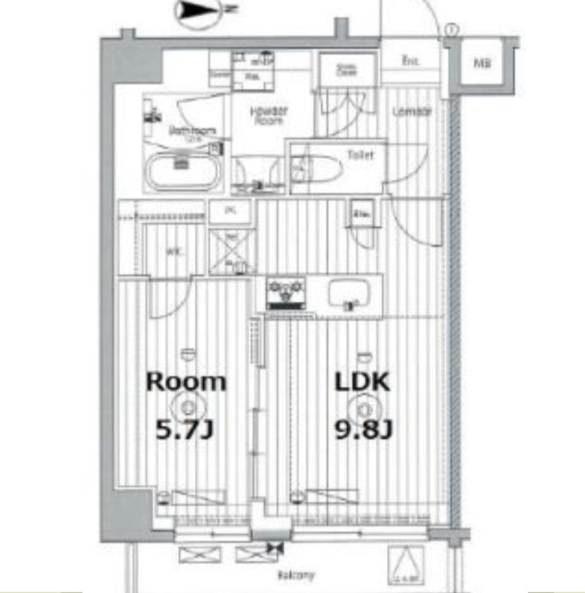 メイクス東向島Ⅱの間取り