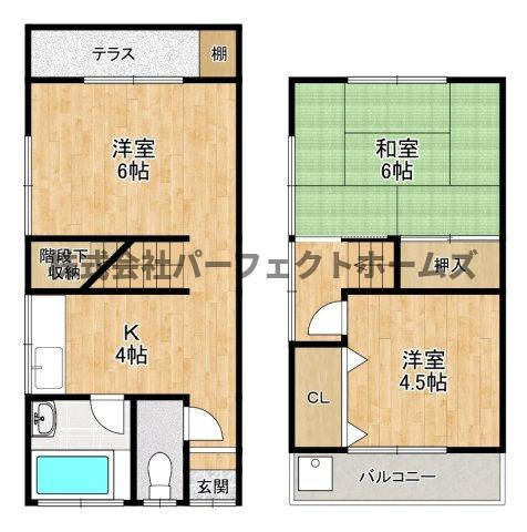養父丘2丁目テラスの間取り