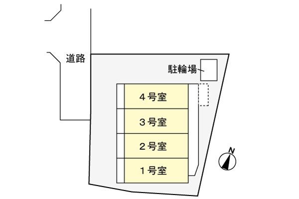 ルミエール・扇の駐車場