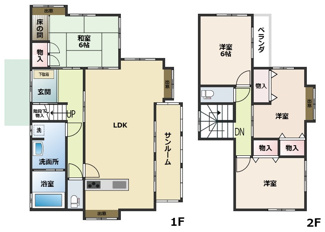 【間取り】 | 安芸郡府中町瀬戸ハイム４丁目