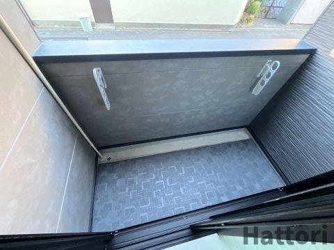 Emia千里丘のバルコニー