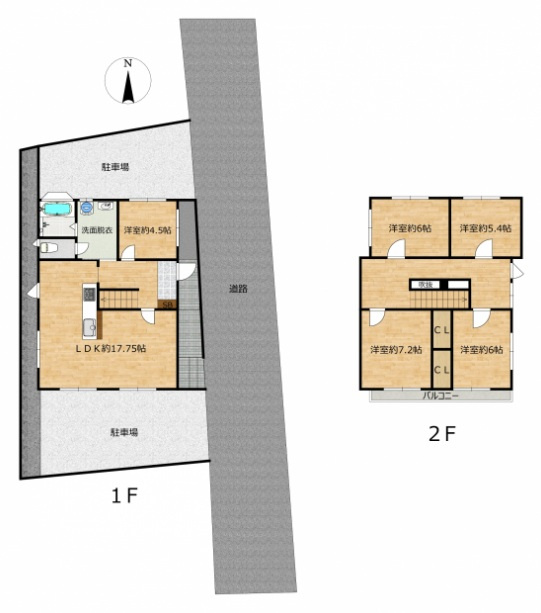 新潟市東区小金町1丁目の間取り
