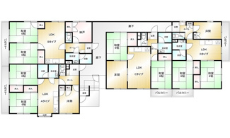 【間取り】 | 広島市東区温品７丁目　売マンション
