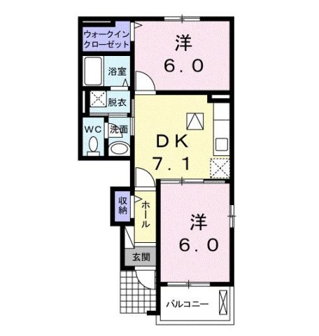 アニメートⅡの間取り