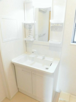 【洗面所】 | カルム・ソシアＡ | 広い洗面スペース