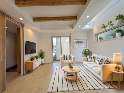 【居間・リビング】 | 安芸郡府中町本町２丁目No.C | ☆CGでバーチャルホームステージングしています。