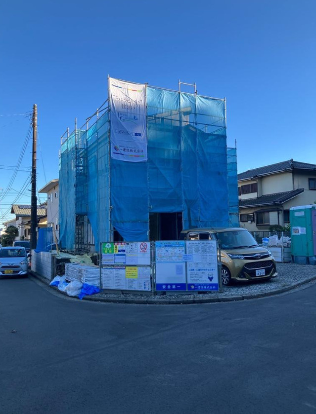 横浜市金沢区釜利谷西６丁目 新築戸建て【仲介手数料無料】カースペース2台の前面道路含む現地写真