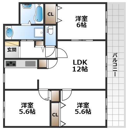 【間取り】 | 江坂公園アーバンライフ