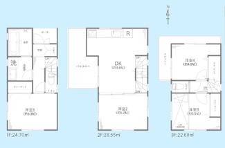 【間取り】 | 世田谷区上祖師谷2丁目